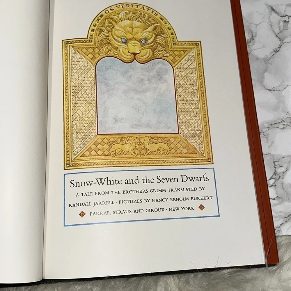 Snow-White and the Seven Dwarfs large vintage illustrated Book